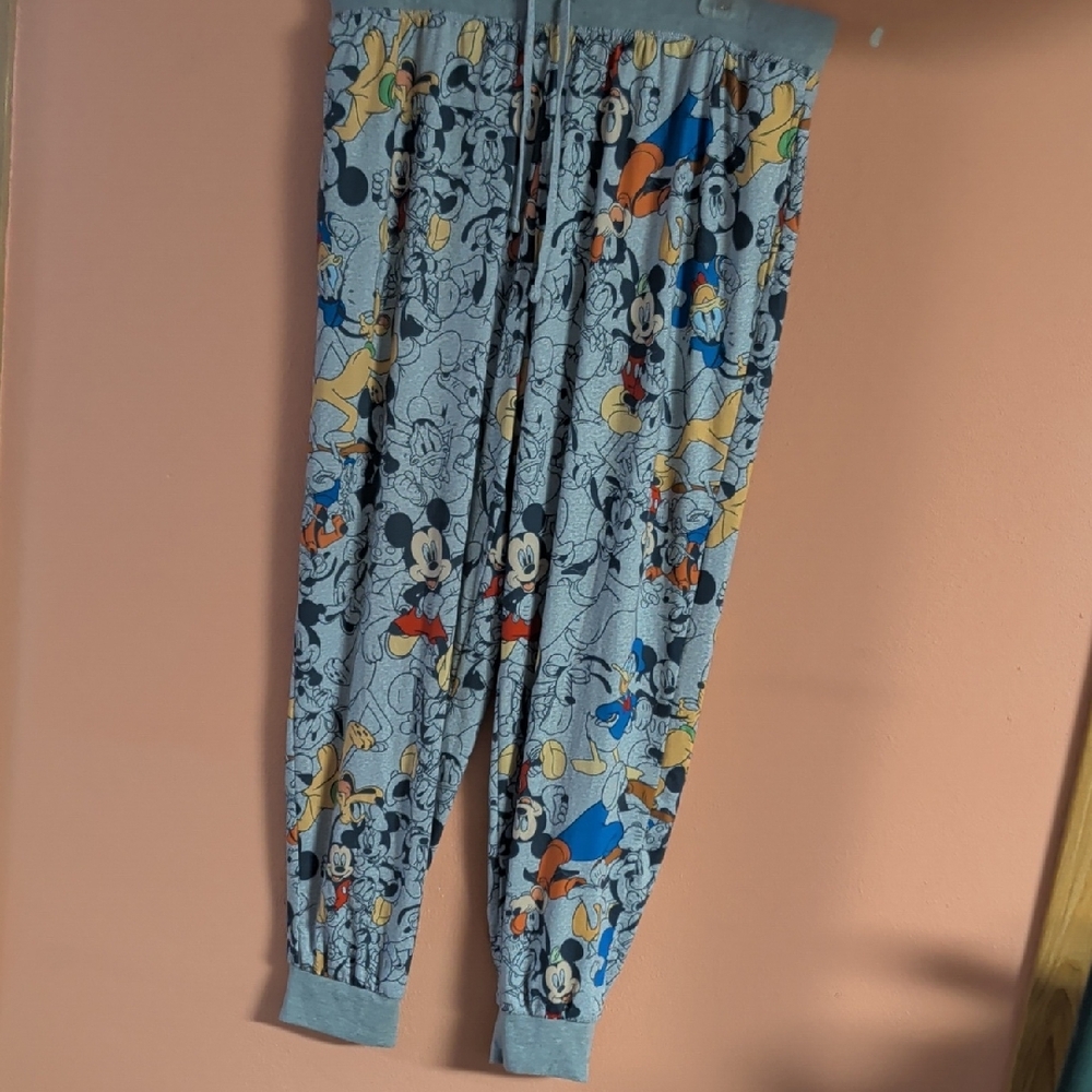 Disney Light Gray Mickey & Friends Printed Pajama Pants